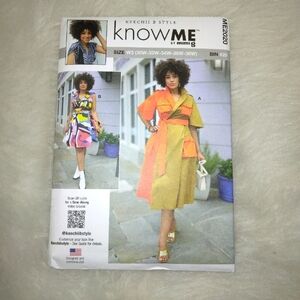KNOW ME ME2029 Sz 30W-38W Women's Wrap Dress with belts and fantastic pockets